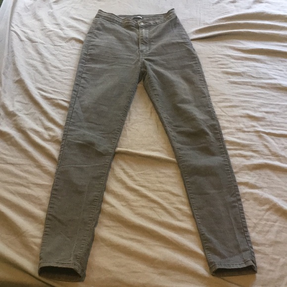 Fashion Nova Gray Jeans Size 7 - Picture 3 of 4